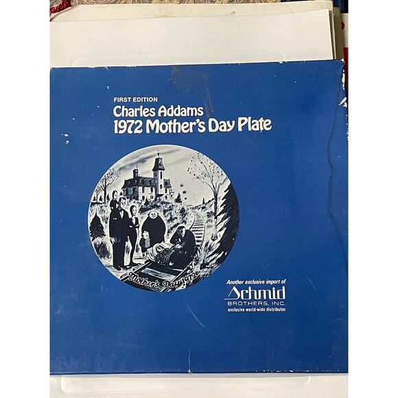 Charles Addams 1972 Mother's Day Plate Limited 1st Edition Collector’s Item - Picture 1 of 5